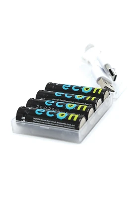 Econ AA Rechargeable Batteries - Black