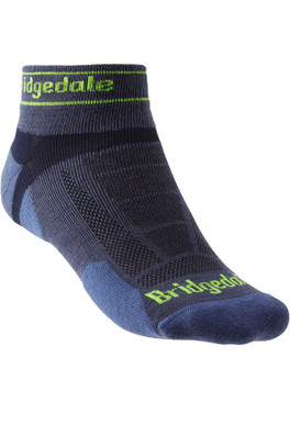 Ultra-Light Mens T2 Merino Low Cut Run Socks - Marine Blue