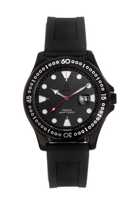 Freedive Strap Watch with Date - Black
