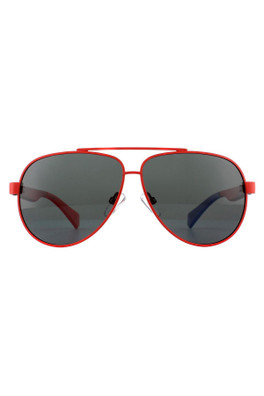 PLD 8034/S Sunglasses - Red / Grey Polarised