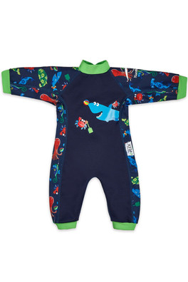 Splashy Swimsuit Made With e-Flex Baby Wetsuit - Fergal Sea Friends Navy