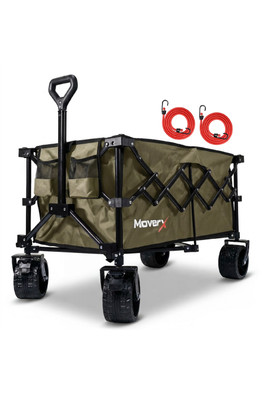 Premium Folding Camping Trolley - Green/200L