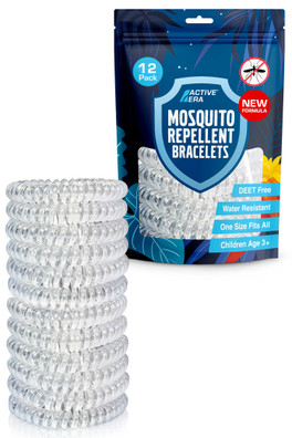 Mosquito Bands 12 Pack - Clear