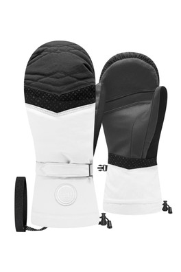Bloma6 Women's Ski Mittens - Black White