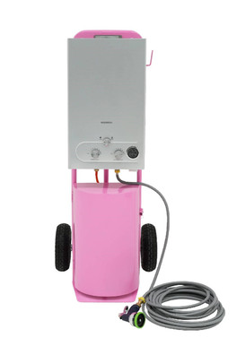 Deluxe Portable Horse Shower - Pink