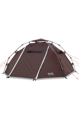 CUB 2 Person Quick Pitch Moto Camping Tent - Rustic Brown
