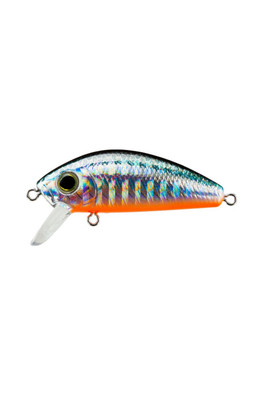 L-Minnow Sinking Fishing Lure 33mm 3.5g - Green Silver Orange