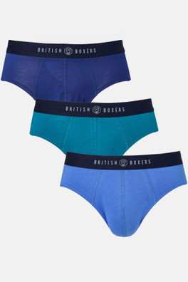 Mens 3-Pack Briefs - Summertime Blues