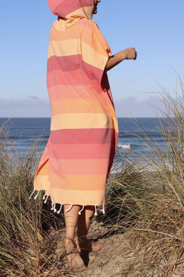 Flow Womens Changing Robe - Yellow/Orange/Red