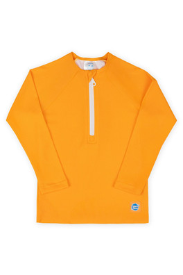Kids' Premium Lined Sun Protection Rash Vest - Orange