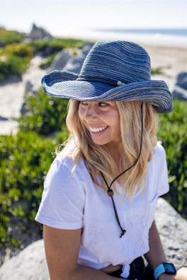 Sunset Women's Shapeable UPF 50+ Cowgirl Hat - Denim