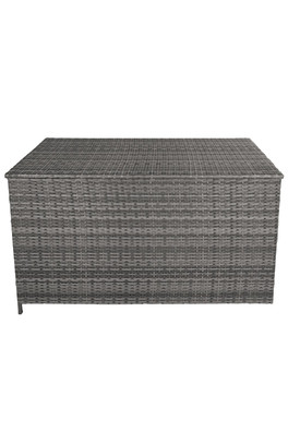Rattan Cushion Storage Box - Grey