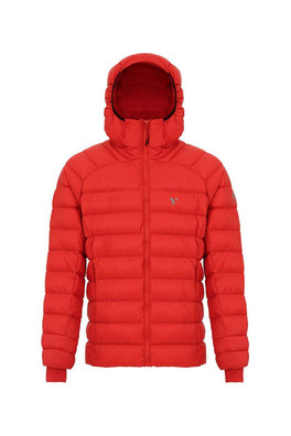 Summit Men's Packable Down Filled Insulated Jacket - Flame