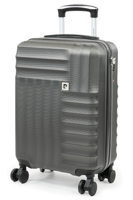 Soleil Wheeled Hard Sided Suitcase Cabin Luggage - Charcoal Grey