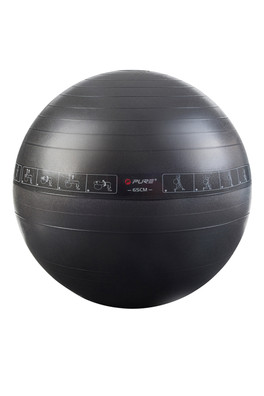 75cm Gym Ball - Black/ 75cm