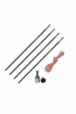 Fibreglass Pole Repair Kit 9.5MM X 750MM - Silver