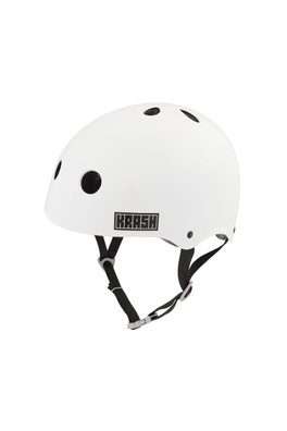 Matte Krash Pro FS Kids Bike Helmet - Matte White