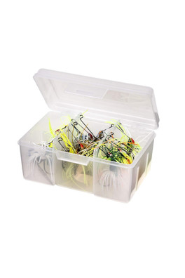 Fishing Tackle Spinner Bait Utility Box - Clear