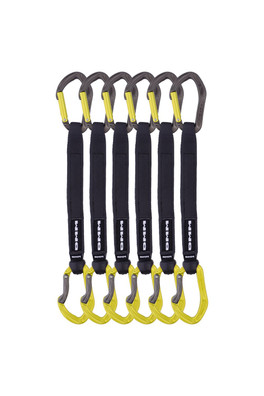 Alpha Sport Quickdraw 6-Pack for Rock Climbing - Lime 25cm