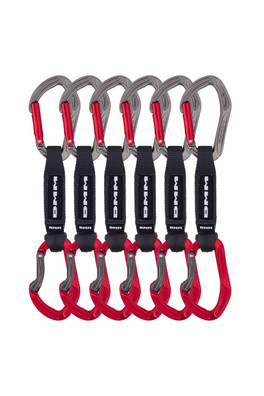 Alpha Sport Quickdraw 6-Pack for Rock Climbing - Red 12cm
