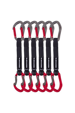 Alpha Sport Quickdraw 6-Pack for Rock Climbing - Red 18cm