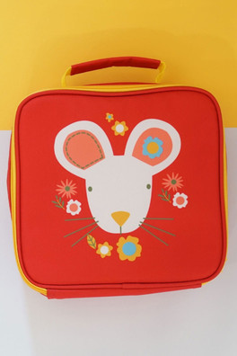 Maura The Mouse Lunch Bag - Red/Yellow