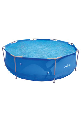10ft Round Steel Frame Swimming Pool - Blue