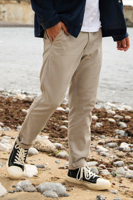 Twill Men's Trousers - Driftwood