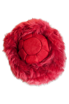 Cossack Womens Sheepskin Hat - Berry