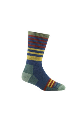 Ladies Boot Midweight Hiking Merino Seamless Socks - Blue