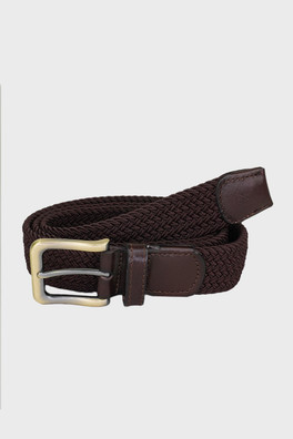 Luffenham Mens 35mm Elastic Web Belt - Brown
