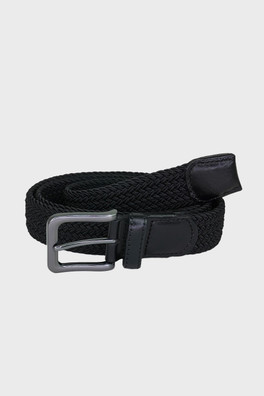 Luffenham Mens 35mm Elastic Web Belt - Black