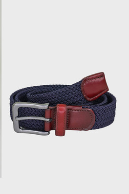 Luffenham Mens 35mm Elastic Web Belt - Navy