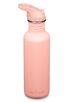 Classic 800ml Water Bottle - Flip Seal Cap - Peach Parfait