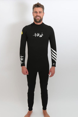 Adults Adv+ 3/2 Wetsuit - Back Zip - Black