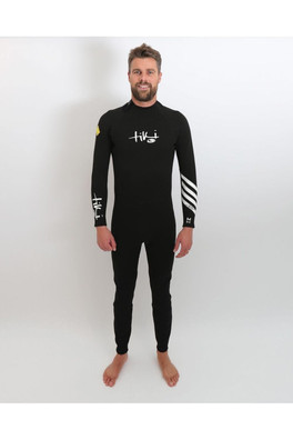 Adults Adv+ 3/2 Wetsuit - Back Zip Male - Black