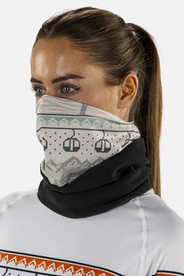 Polar Plus CarbonDri® Neckwarmer - Stone Fairisle