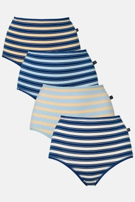 Womens Four-pack Bamboo Full Briefs - On the Pier