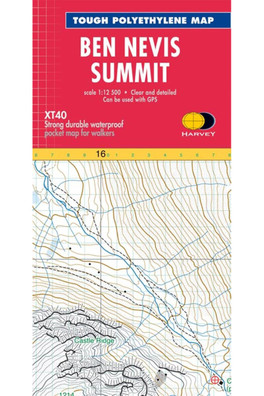 Ben Nevis Summit Map - Scale: 1:12,500