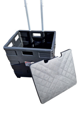 Pack & Go Trolley With Lid - BLACK