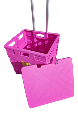 Pack & Go Trolley With Lid - PINK