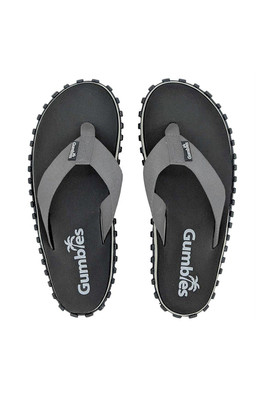 Duckbill Mens Flip Flops - Black/Grey