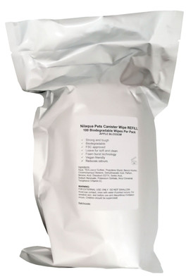 Eco Refill Biodegradable Pet Wipes - White