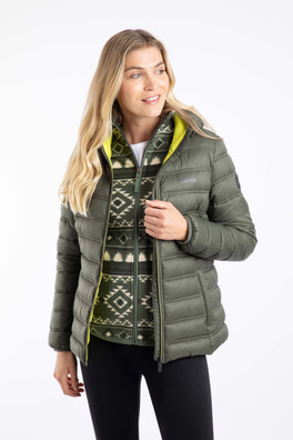 Eshka Womens Lightweight Padded Jacket - Deep Lichen Green