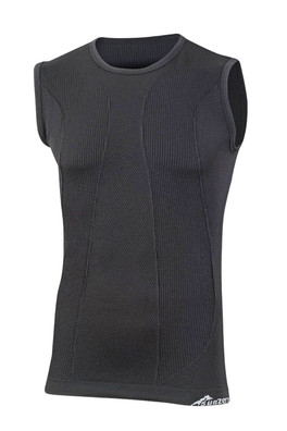 Factor 1 Plus Mens Sleeveless Base Layer Vest Top - Black