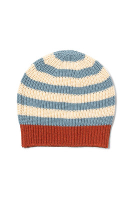 Baby Kids 100% Organic Cotton Knitted Hat - Blue