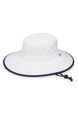 Sanitas Womens UPF50+ Hat - White/Navy