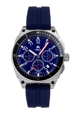 Sonar Chronograph Strap Watch with Date - Dark Blue