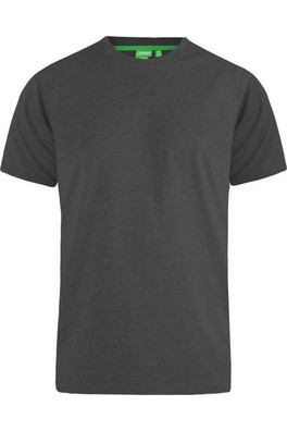 Flyers-2 Mens Kingsize Crew Neck T-Shirt - Charcoal Melange