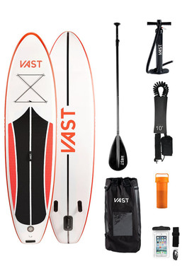 Aurora iSUP 10'6" Inflatable Stand Up Paddle Board - White/Black/Red